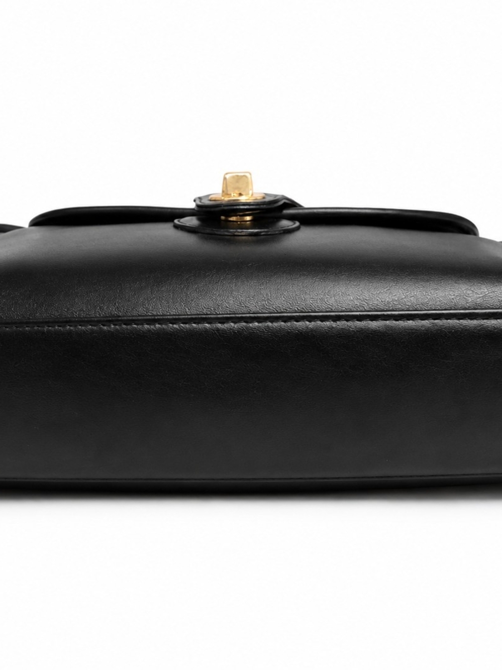 Vintage Coach Devon 9908 Black Glove-tanned Leather Brass Hardware EVC - Picture 8 of 14